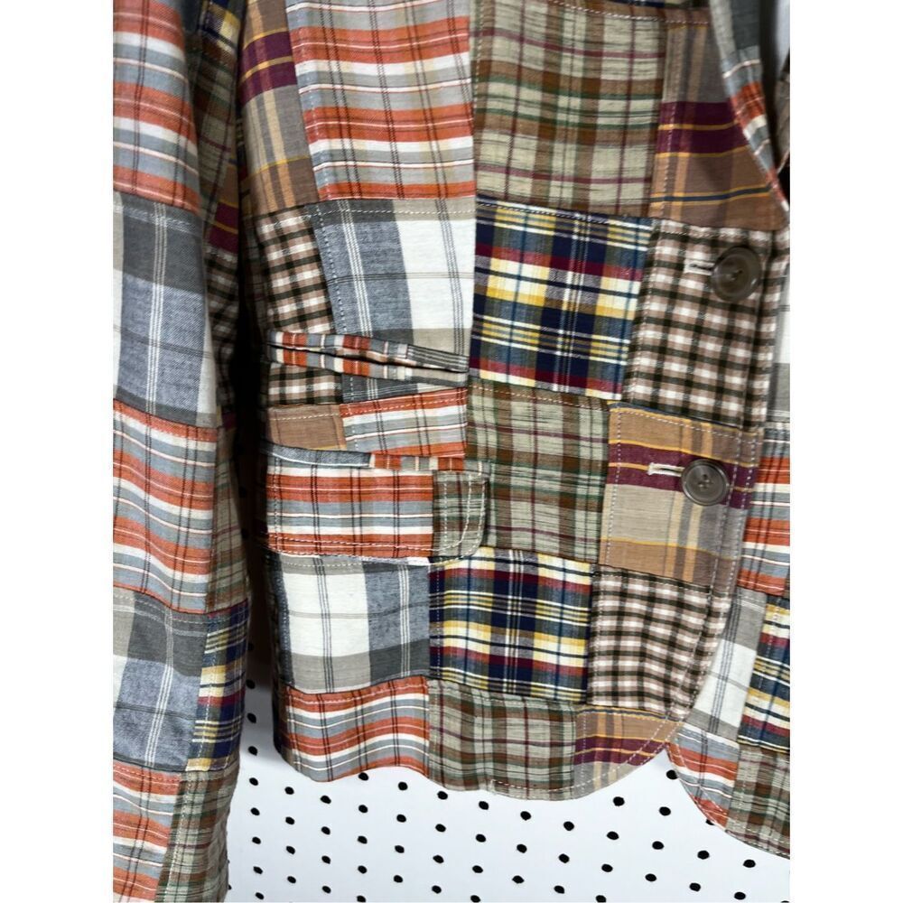 J.Crew Patchwork Blazer Jacket Size 8 - image 5